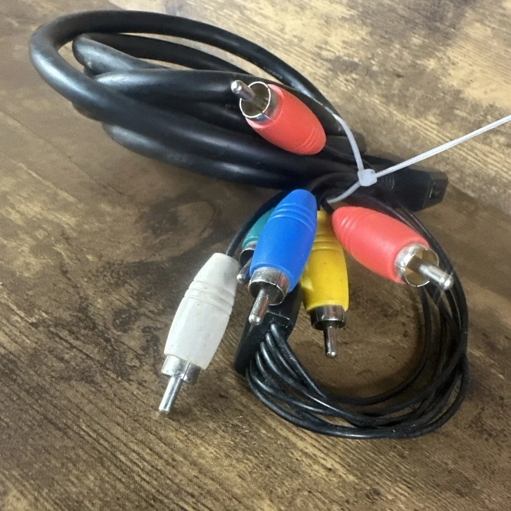 HD TV Component Composite Audio Video AV Cable Cord Microsoft Xbox 360 Tested